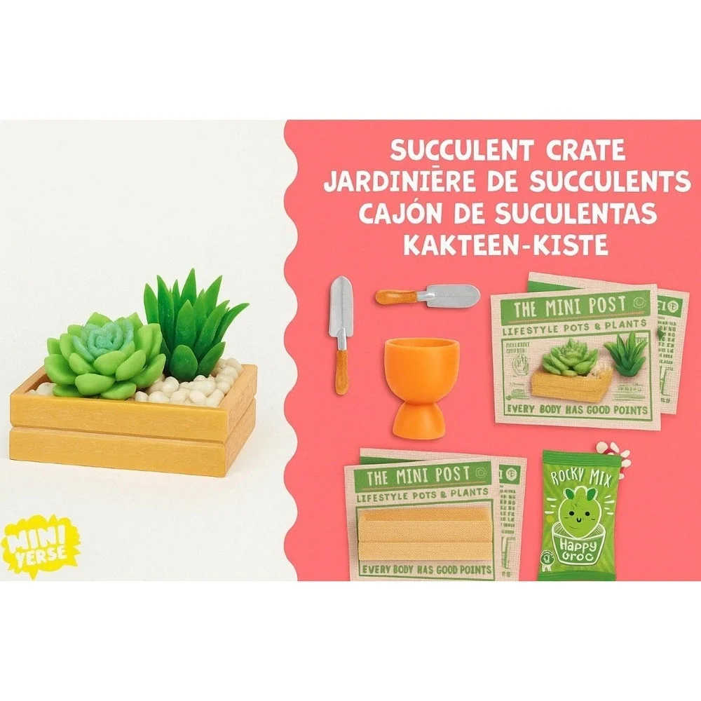 MGA Mini-Verse Make It Mini *Lifestyle Series 1 * Succulent Crate